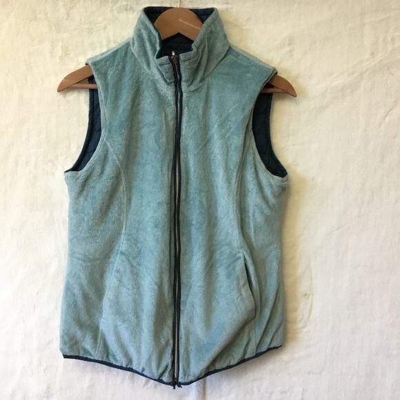 Free Country Blue Reversible Vest - Picture 7 of 12